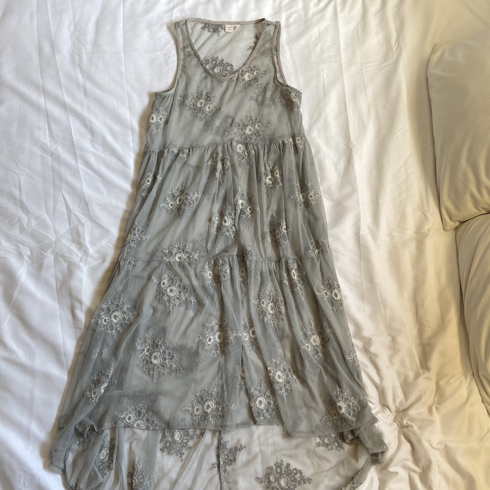 Melrose and Market Sheer Lace Mini Dress [XS]